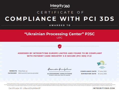 UPC successfully passed the annual PCI 3DS audit user/common.seoImage